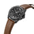 Police Underlined 3 Hands-Date Leather Strap