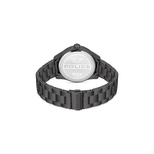 Police Gents Grille Gun Metal Bracelet