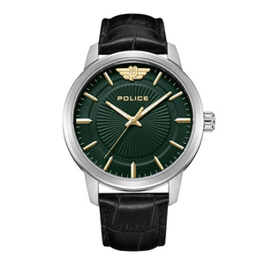 Police Gents Raho Green Dial 3 Hands Watch